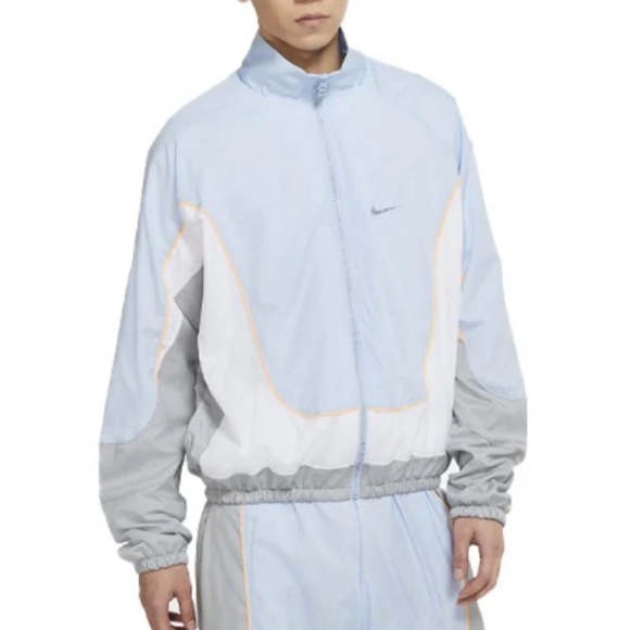 Nike Other - NIKE Throwback Men's Basketball Track Jacket Blue Size XL Tall